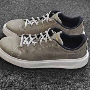 BLKSWN Men's Gray Suede Low-Top Lace-Up Casual Sneakers Size 8